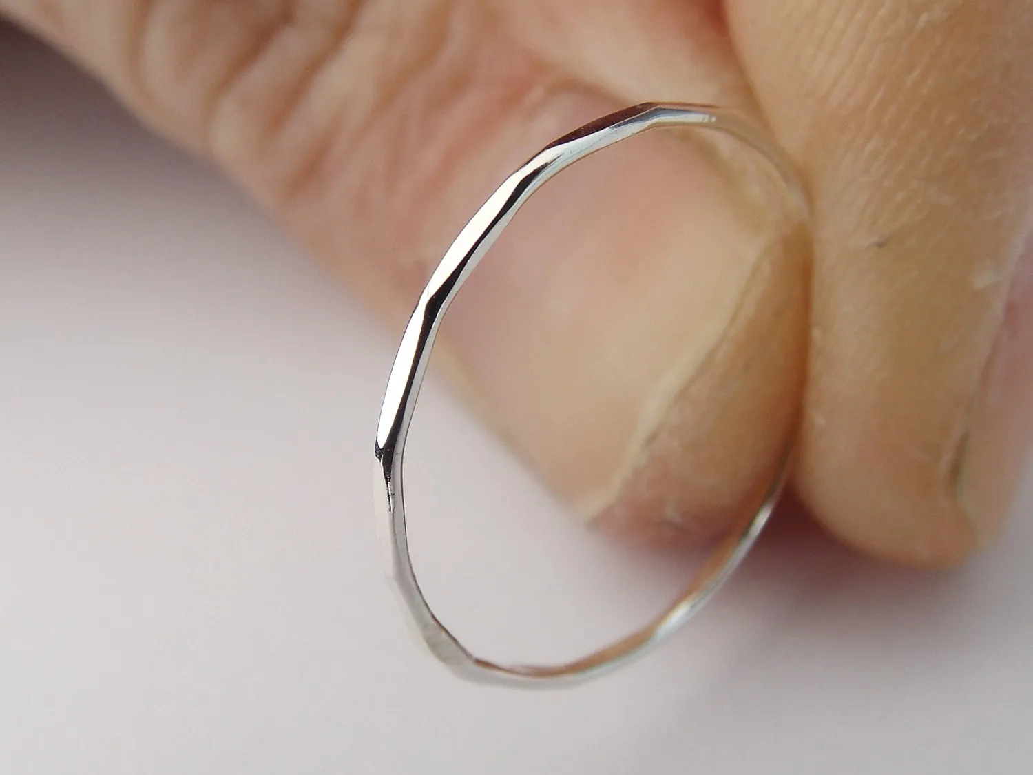1 Super Skinny Stacking Ring, Knuckle Ring, Thumb Ring, Gold Ring, Stacking Ring, Hammered Ring, Skinny Ring, Thin Rings, Textured Ring