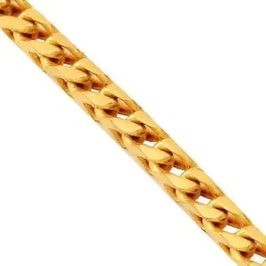 10k Yellow Gold Mens Franco Chain 4.5 mm