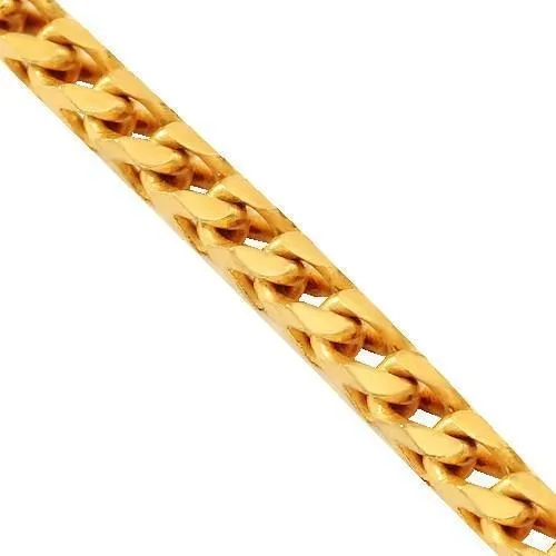 10k Yellow Gold Mens Franco Chain 4.5 mm