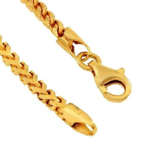 10k Yellow Gold Mens Franco Chain 4.5 mm