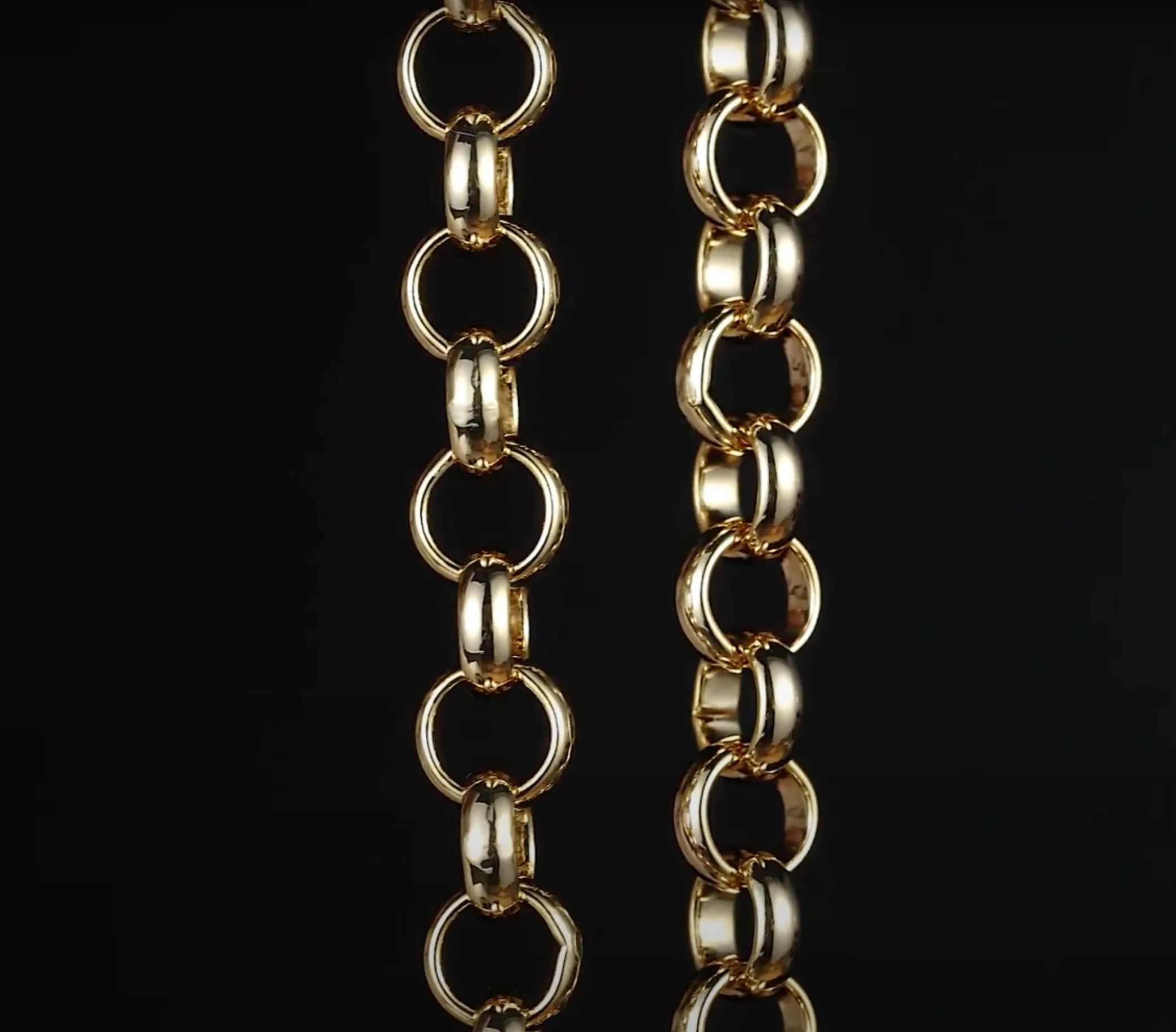 10mm Gold Filled Bonded Classic Belcher Chain 16 Inches