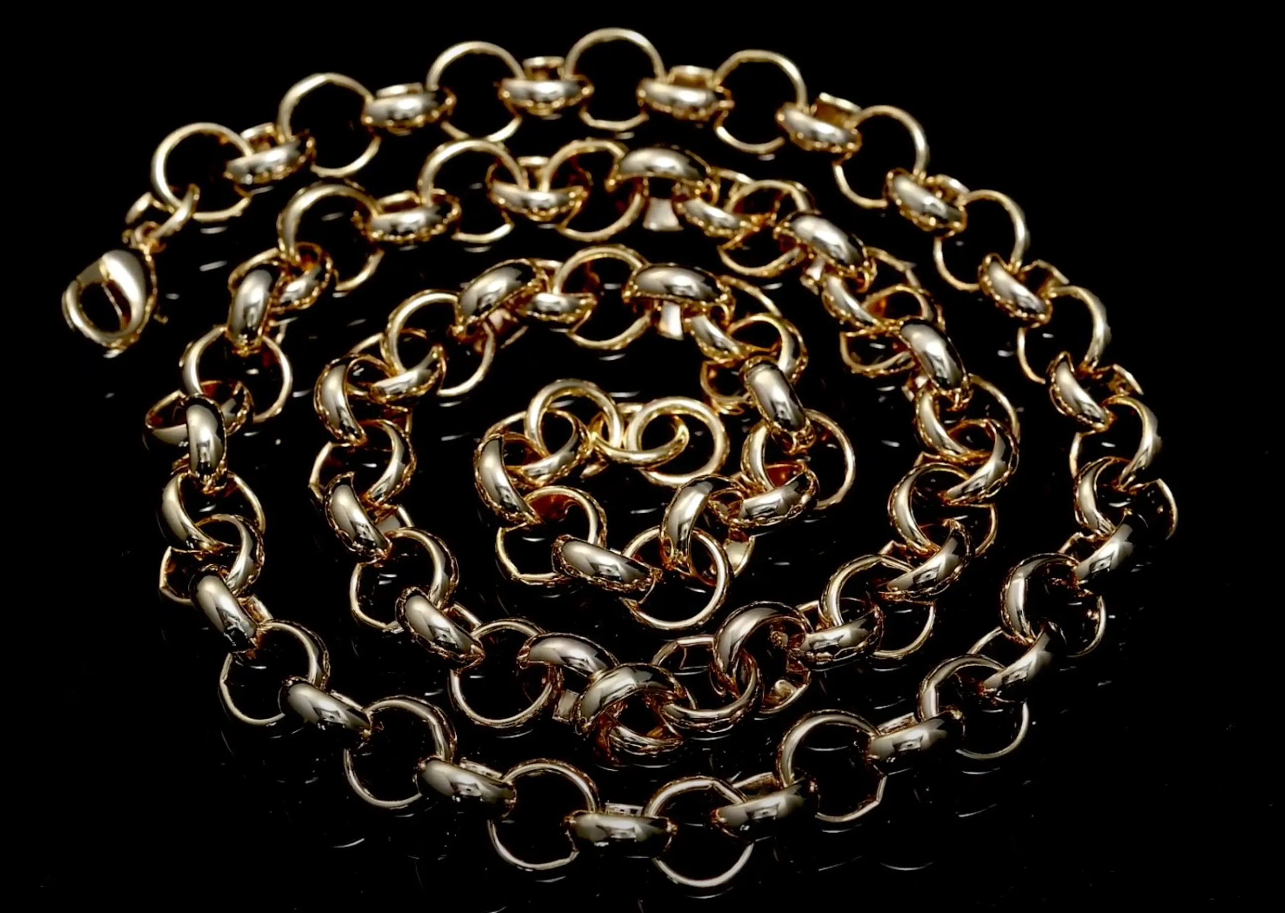 10mm Gold Filled Bonded Classic Belcher Chain 16 Inches