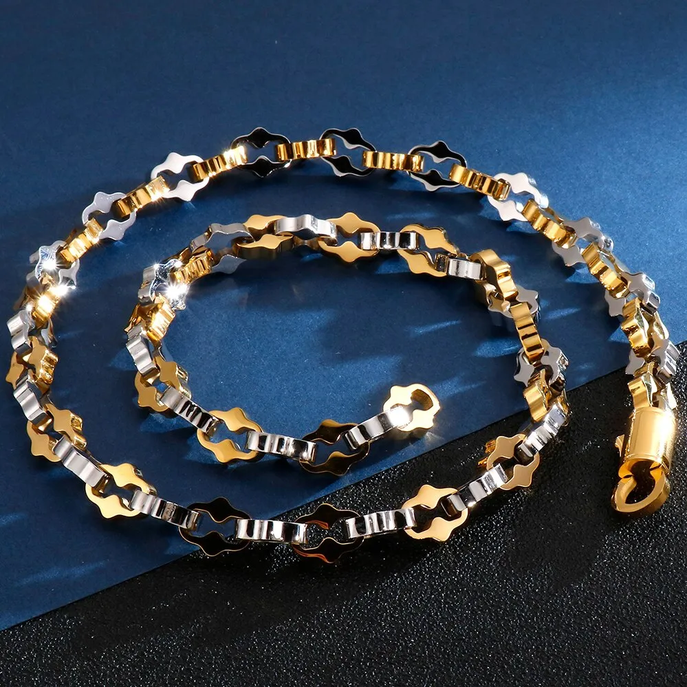 11MM Thick Black Stainless Steel Chains Necklaces for Man