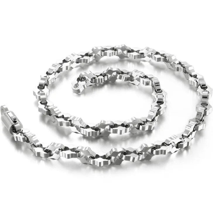 11MM Thick Black Stainless Steel Chains Necklaces for Man