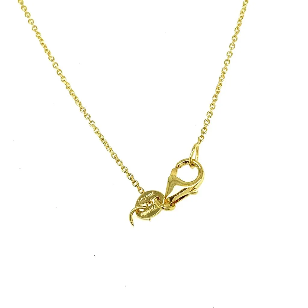 14K Yellow Gold 0.19ctw Round Diamond Cross Necklace