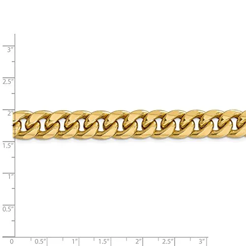 14k Yellow Gold 11mm Miami Cuban Chain Necklace 24 Inch Pendant Charm Curb Fine Jewelry For Women Gifts For Her