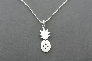 2 piece pineapple pendant on 45 cm ball chain