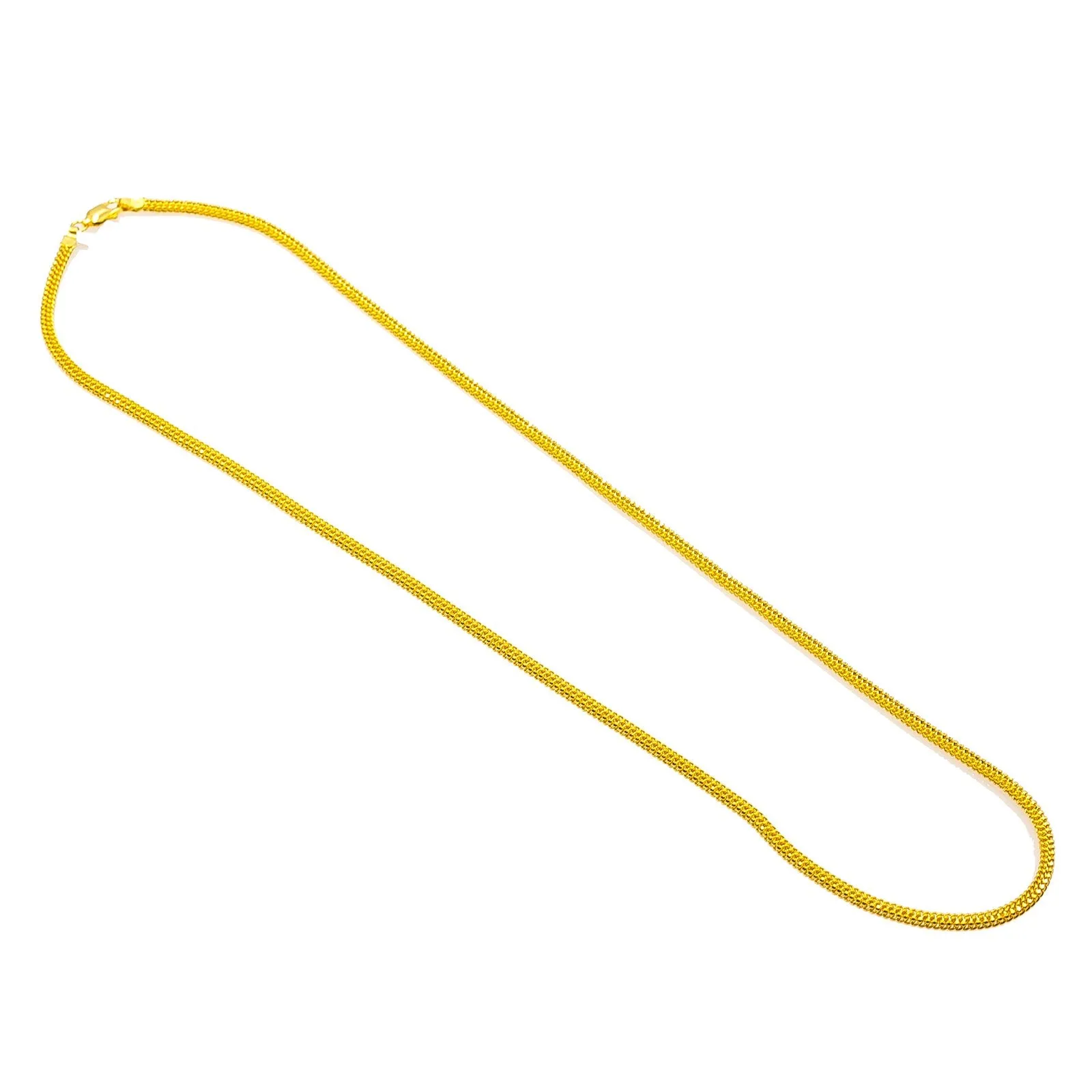 22K Yellow Gold Men's Chain W/ Double Chain Link