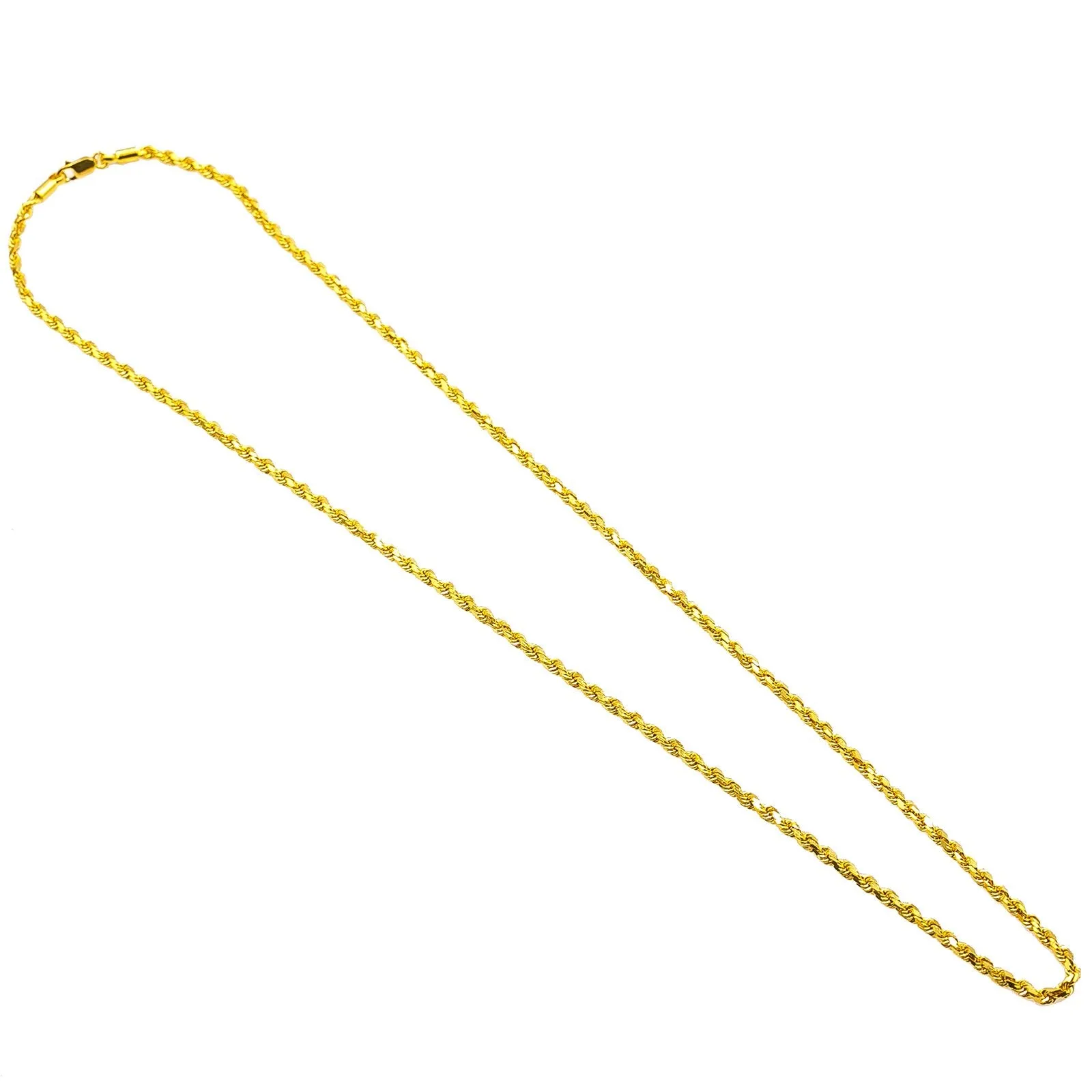 22K Yellow Gold Men's Chain W/ Rope Link