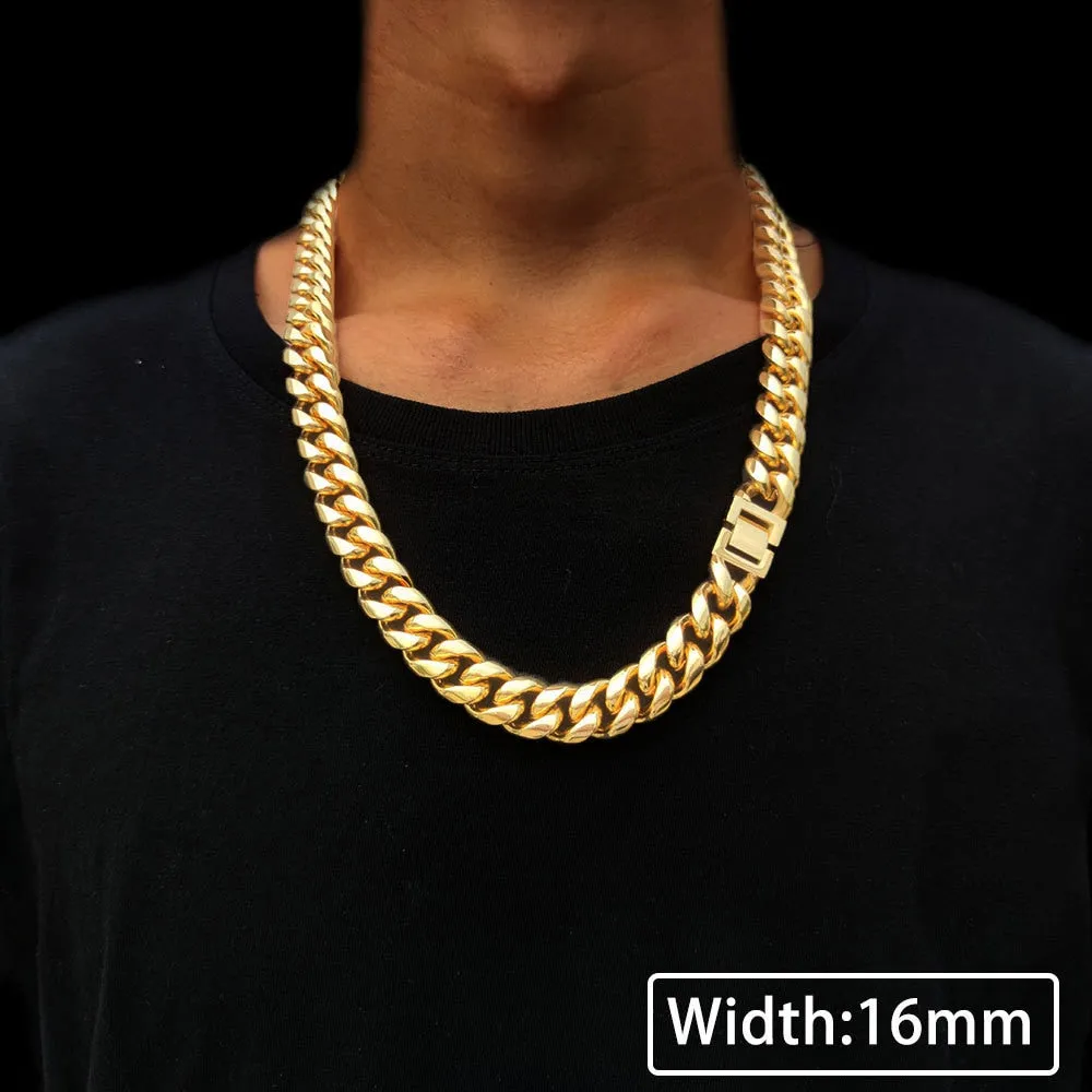24k Gold Plated Chunky Necklace