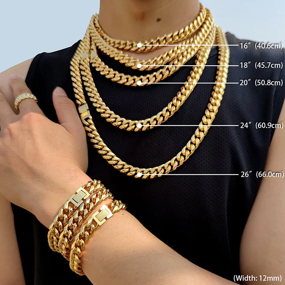 24k Gold Plated Chunky Necklace