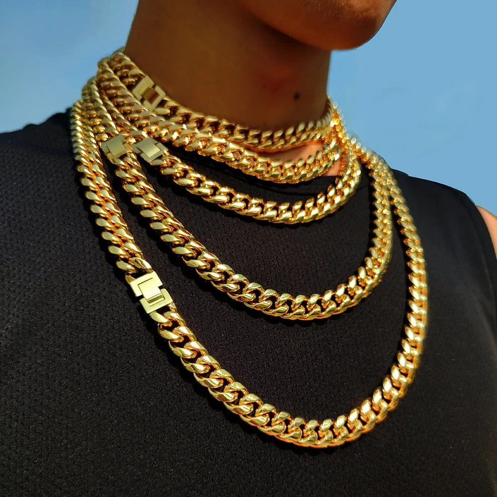 24k Gold Plated Chunky Necklace