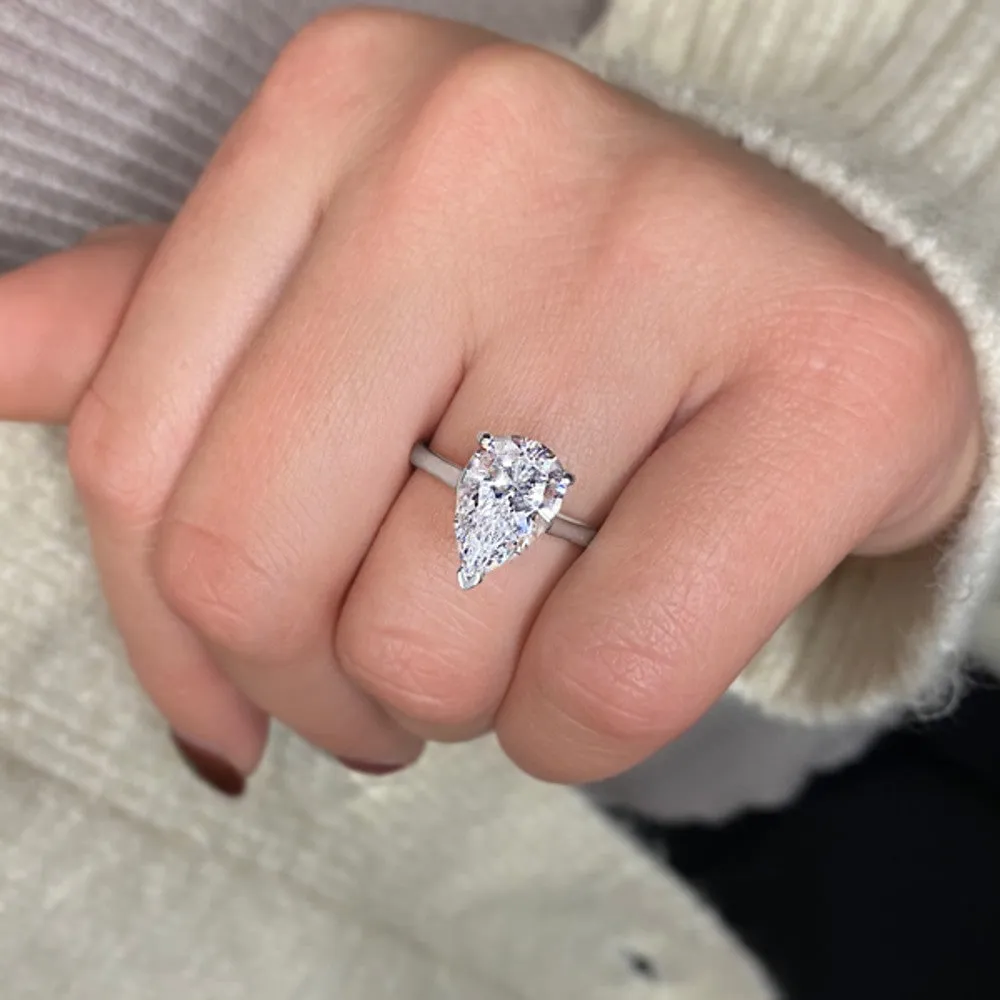 2ct Certified Lab-Grown Diamond Solitaire Engagement Ring