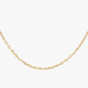 4MM Solid Gold Cable Link Chain