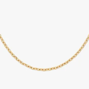 5MM Solid Gold Cable Link Chain