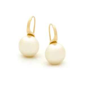 9ct Yellow Gold Freshwater Pearl Hook Earrings