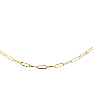 9ct Yellow Gold Paperclip Chain