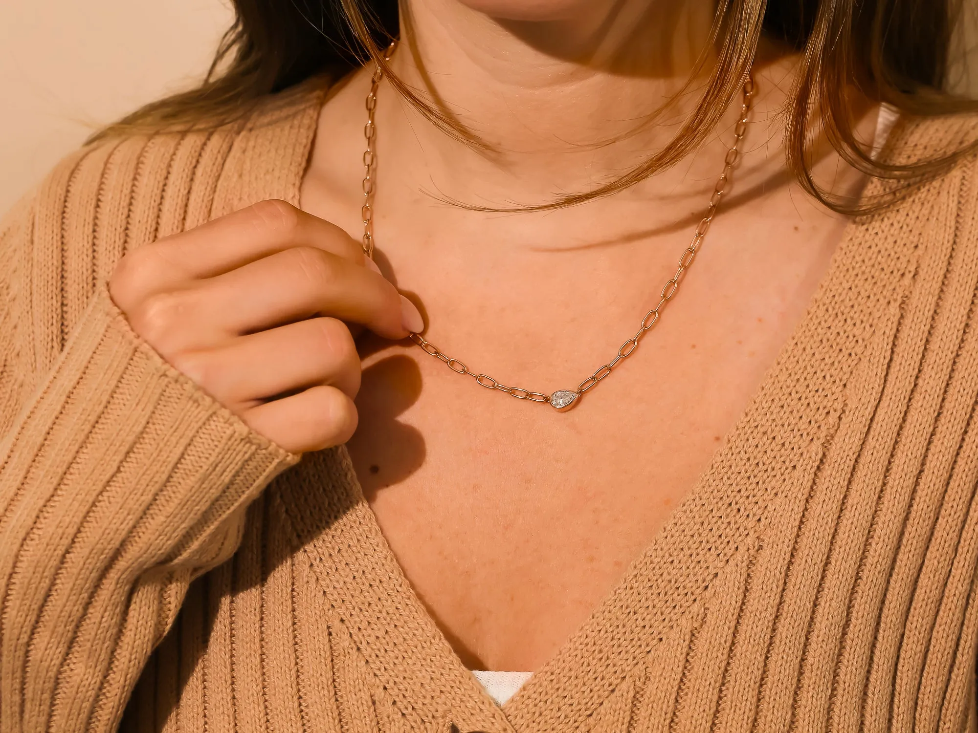 Aurea Paperclip Necklace