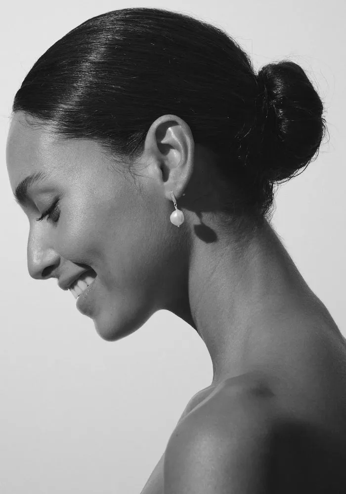 Baroque Earrings - Silver