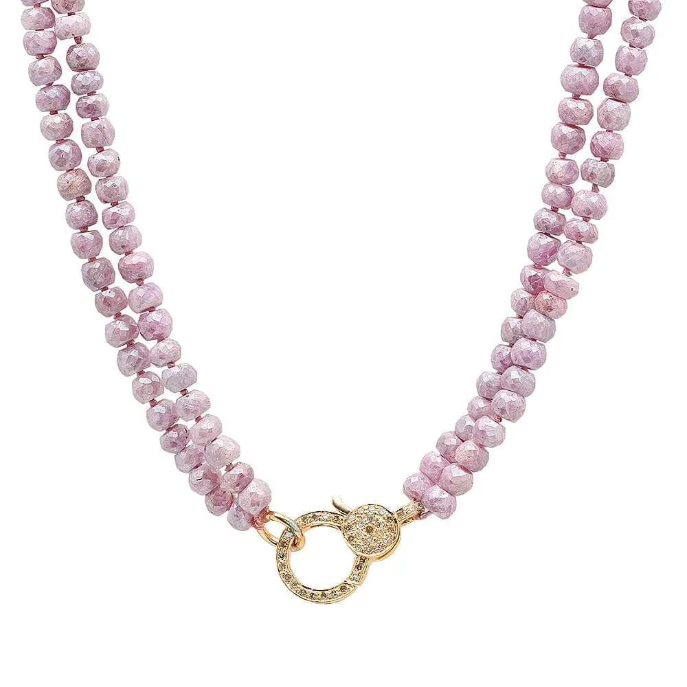 BEAUTIFY DIAMOND CHAIN, PINK SAPPHIRE, GOLD
