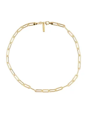 Carrie Link Necklace 20", Gold