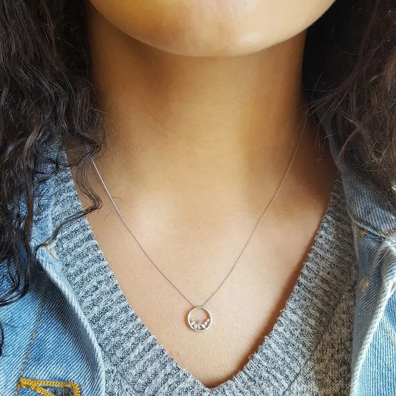 Cascade Circle Necklace