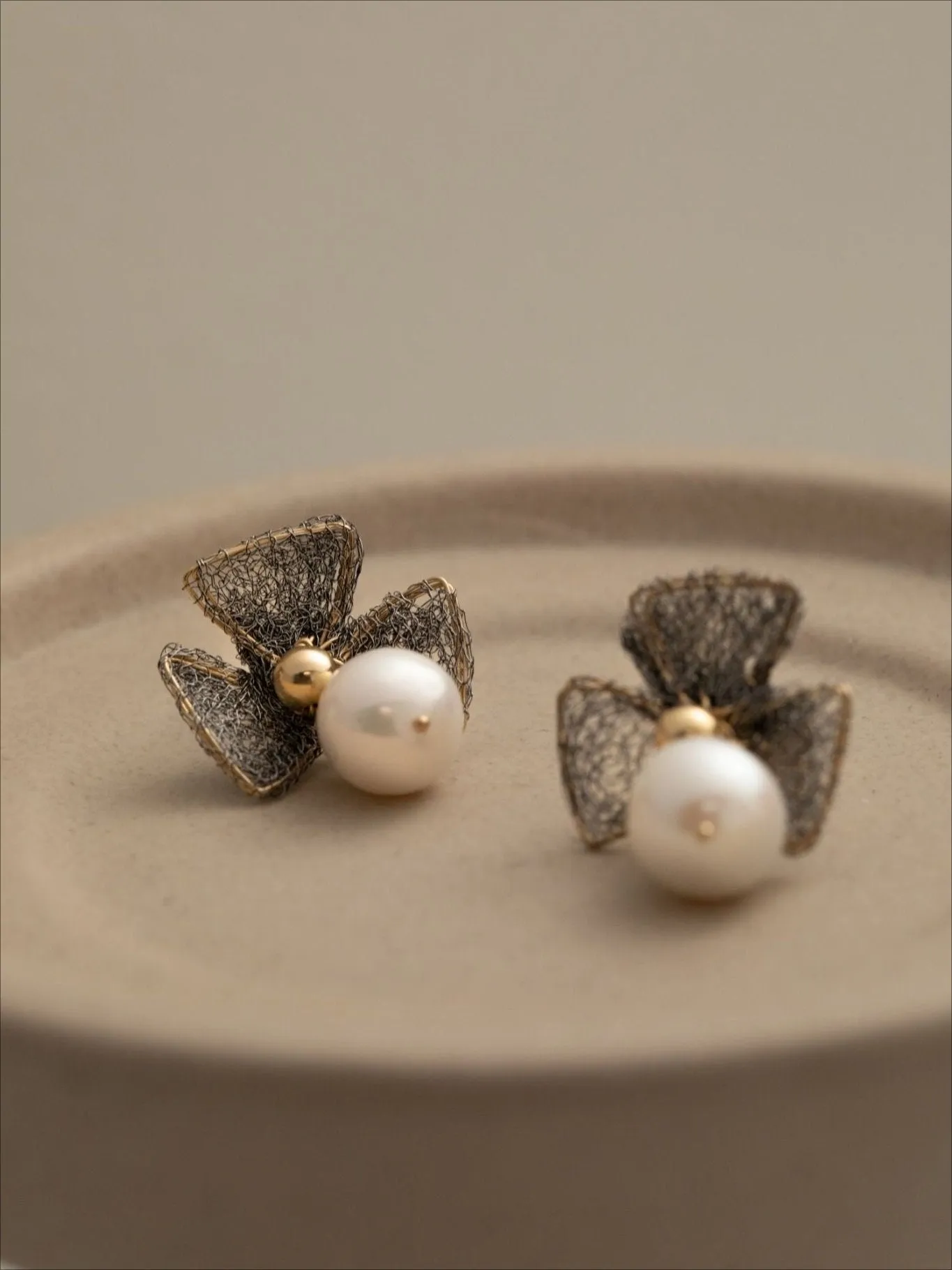 Cicada Wing Series Triple Leaf Dangle Earrings