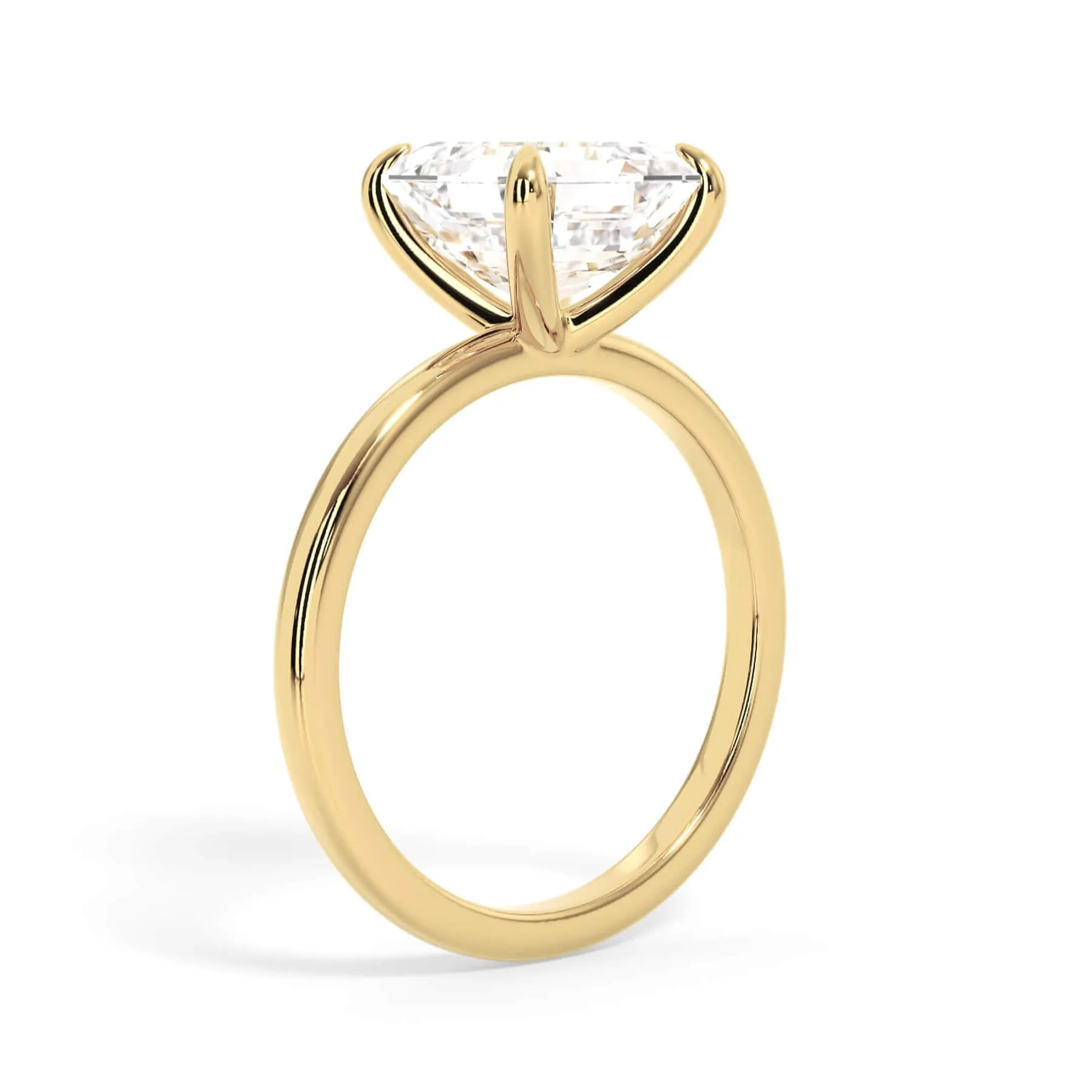 Classic Solitaire Engagement Ring Setting with 6 Prongs