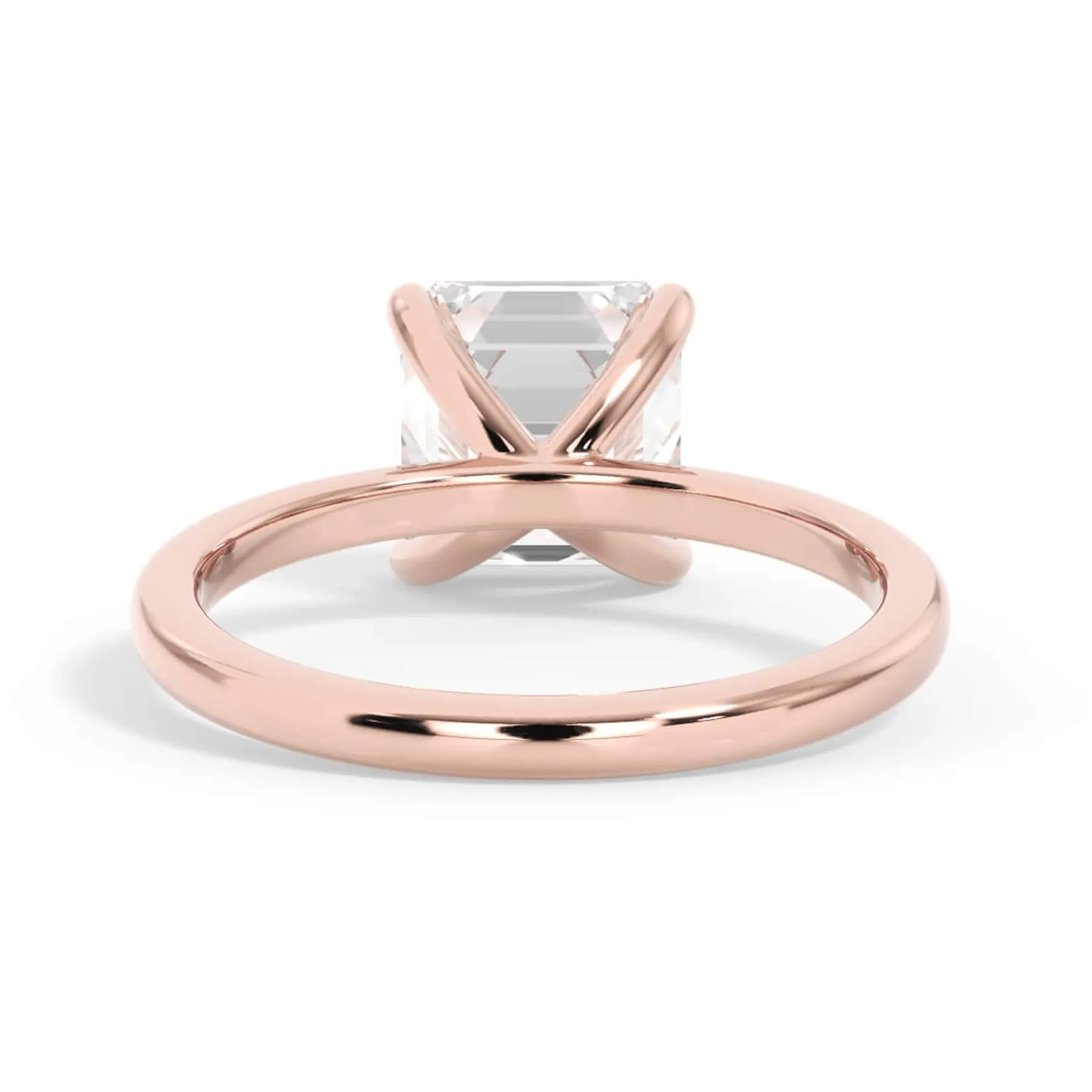 Classic Solitaire Engagement Ring Setting with 6 Prongs