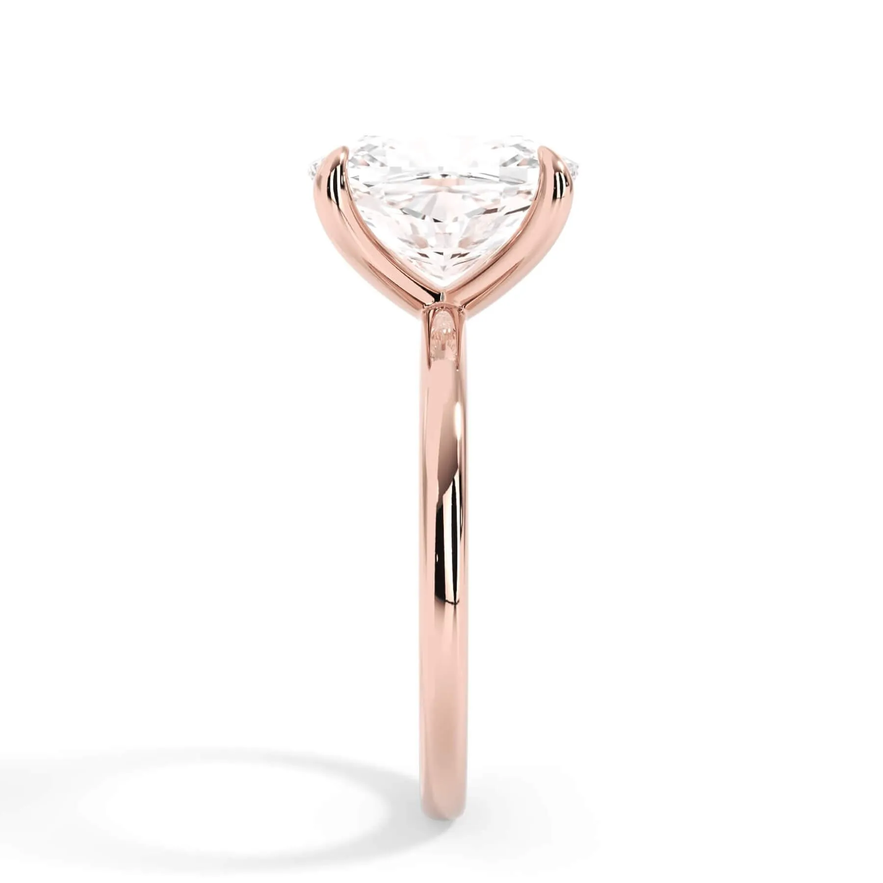 Classic Solitaire Engagement Ring Setting with 6 Prongs