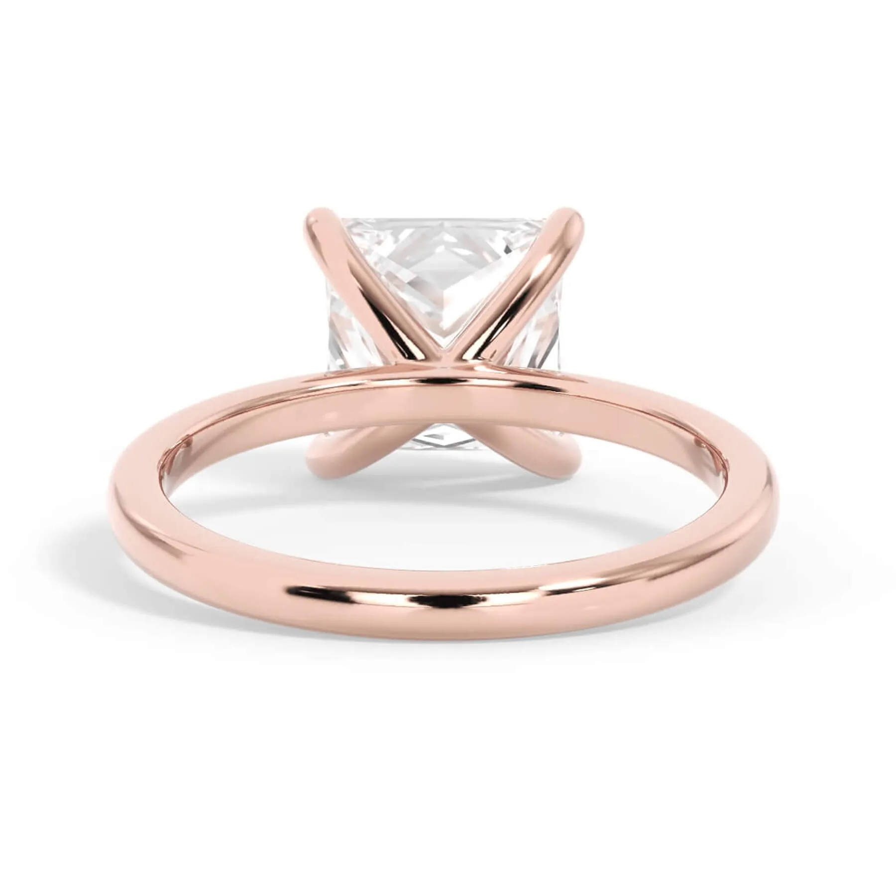 Classic Solitaire Engagement Ring Setting with 6 Prongs