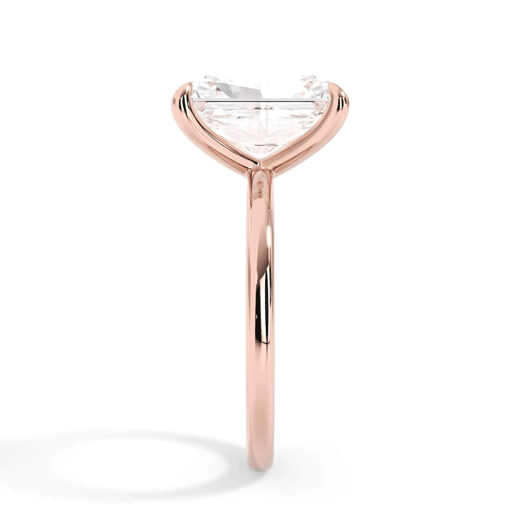 Classic Solitaire Engagement Ring Setting with 6 Prongs