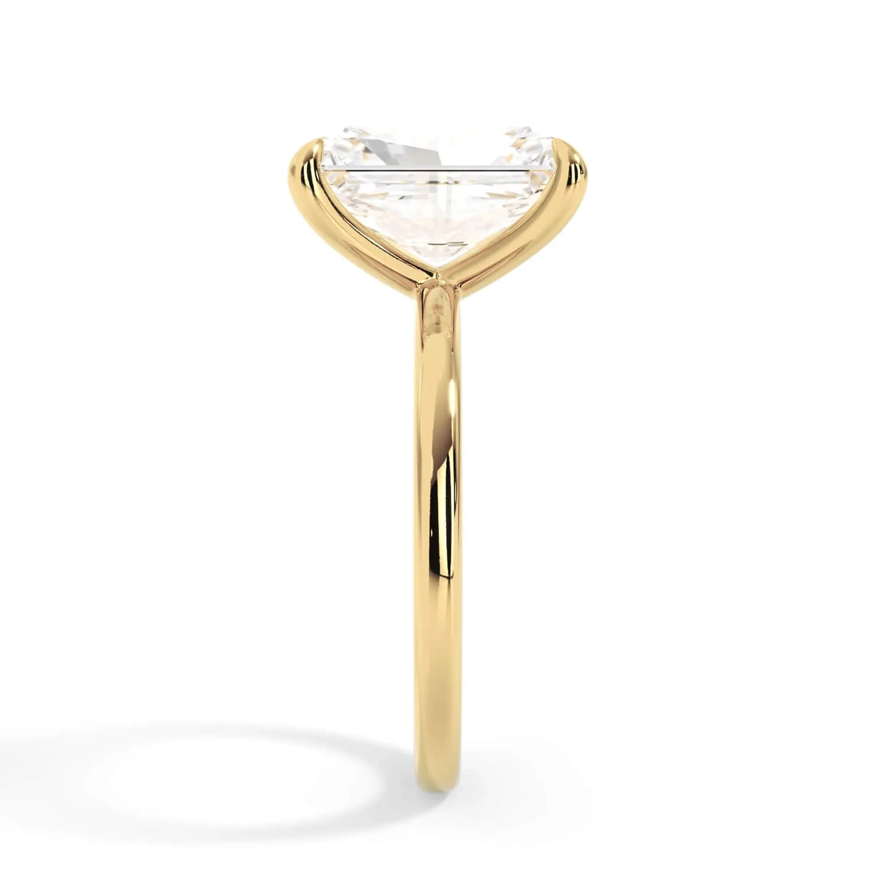Classic Solitaire Engagement Ring Setting with 6 Prongs