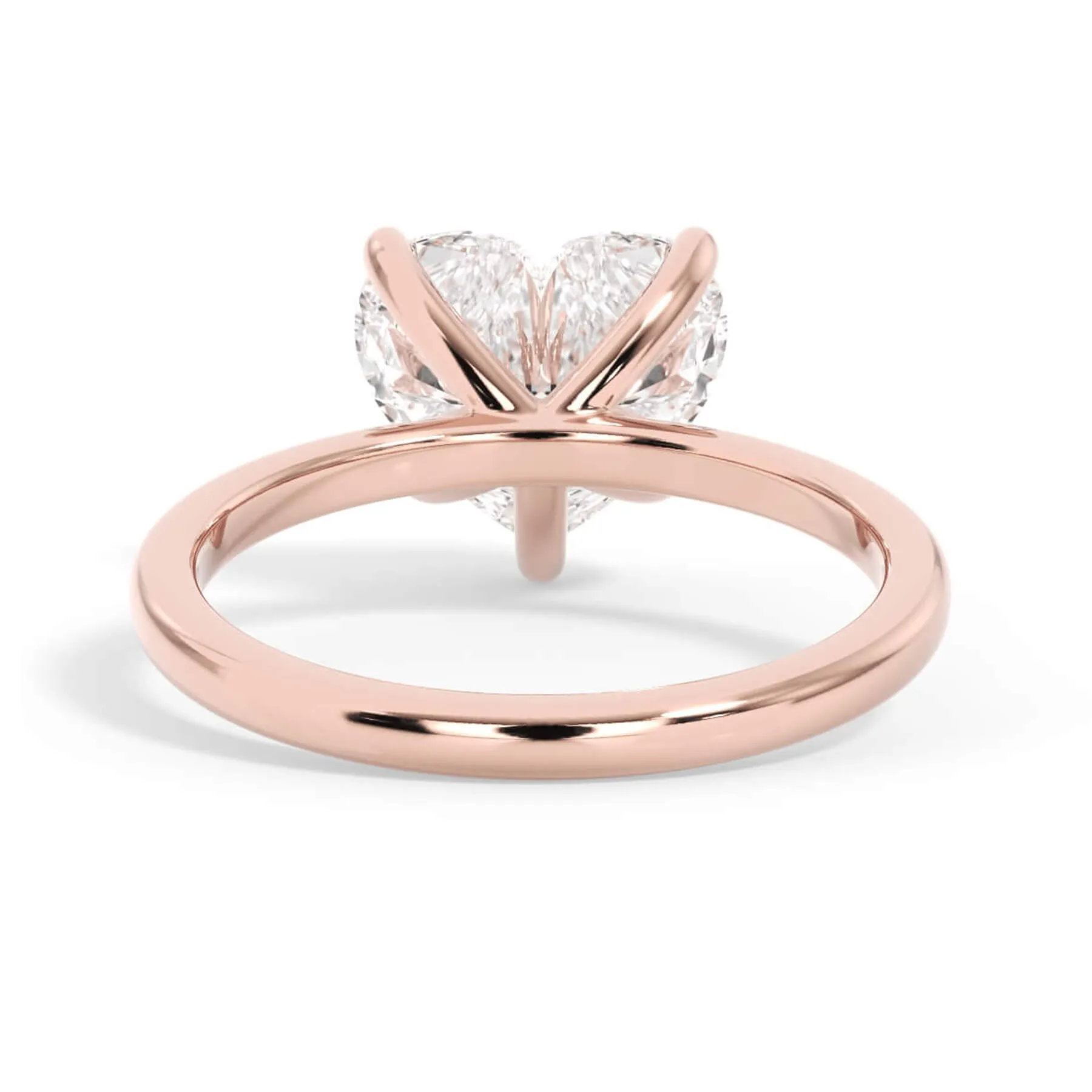 Classic Solitaire Engagement Ring Setting with 6 Prongs