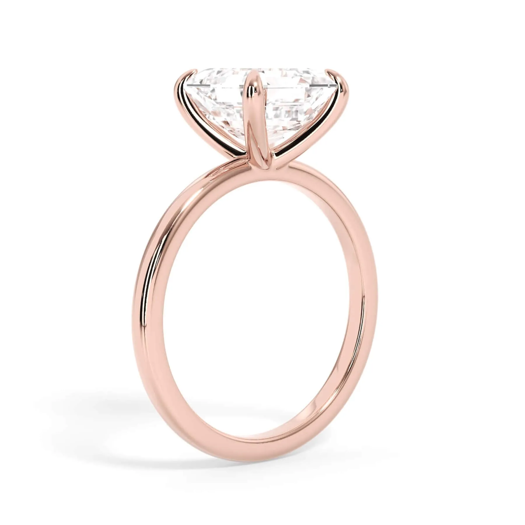 Classic Solitaire Engagement Ring Setting with 6 Prongs
