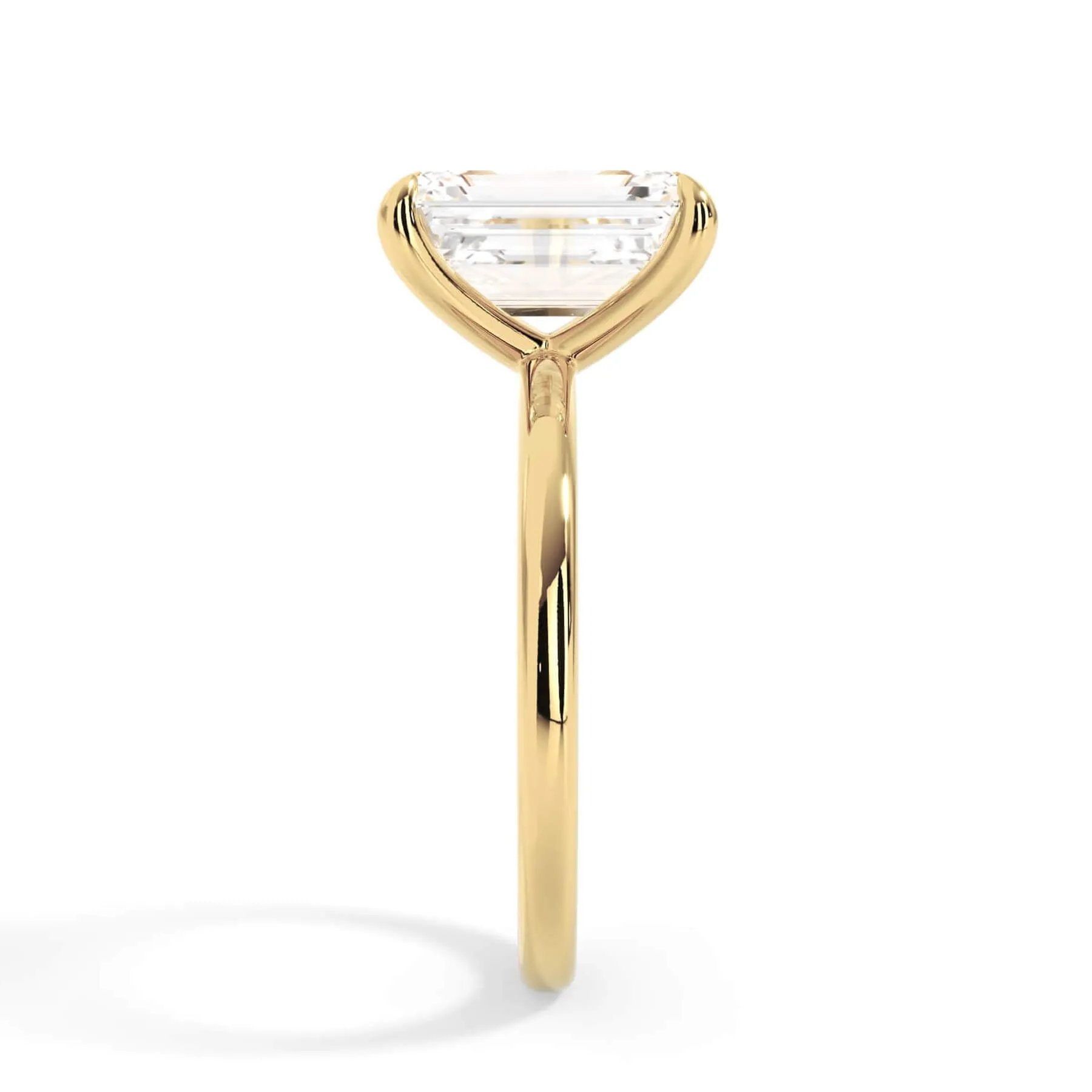 Classic Solitaire Engagement Ring Setting with 6 Prongs