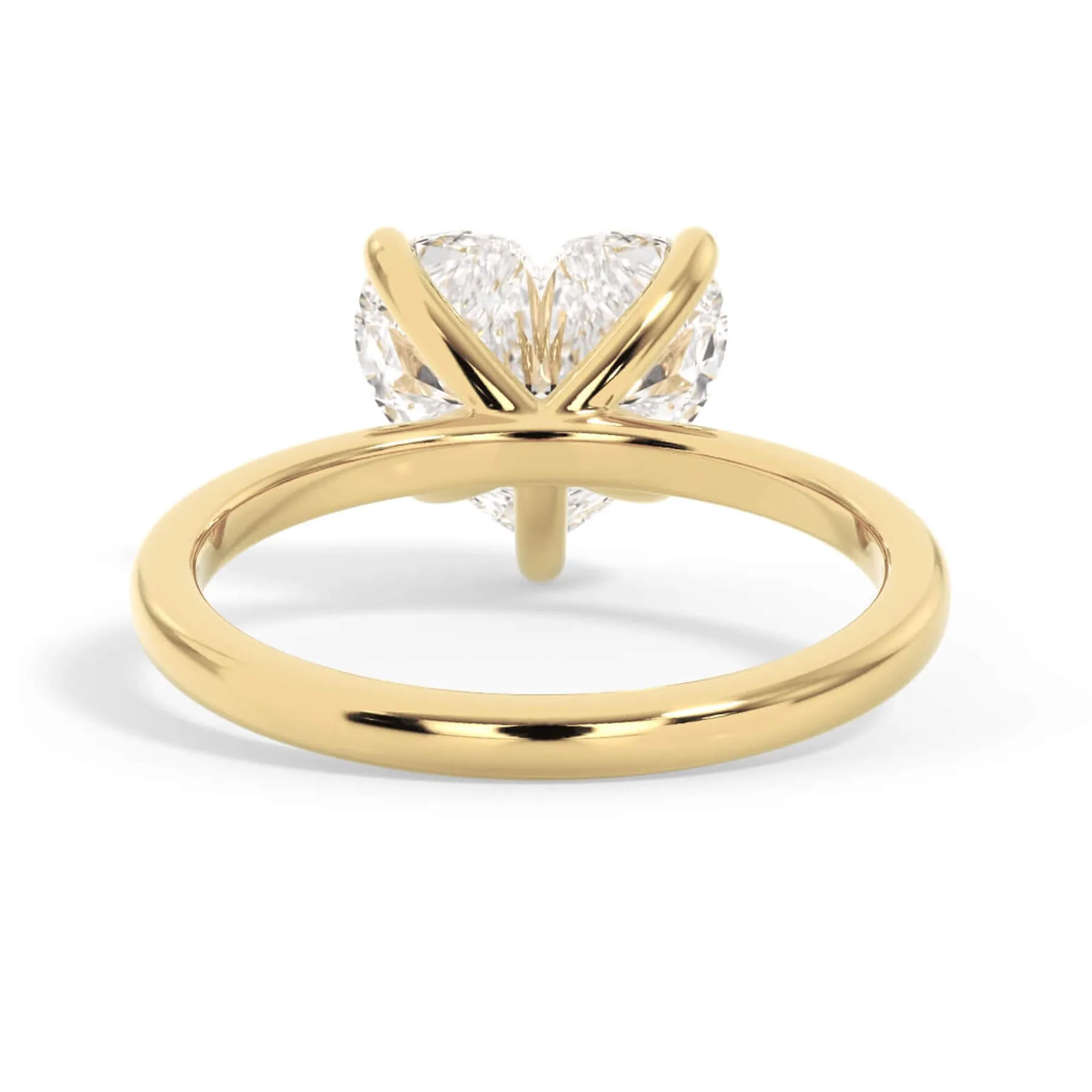 Classic Solitaire Engagement Ring Setting with 6 Prongs