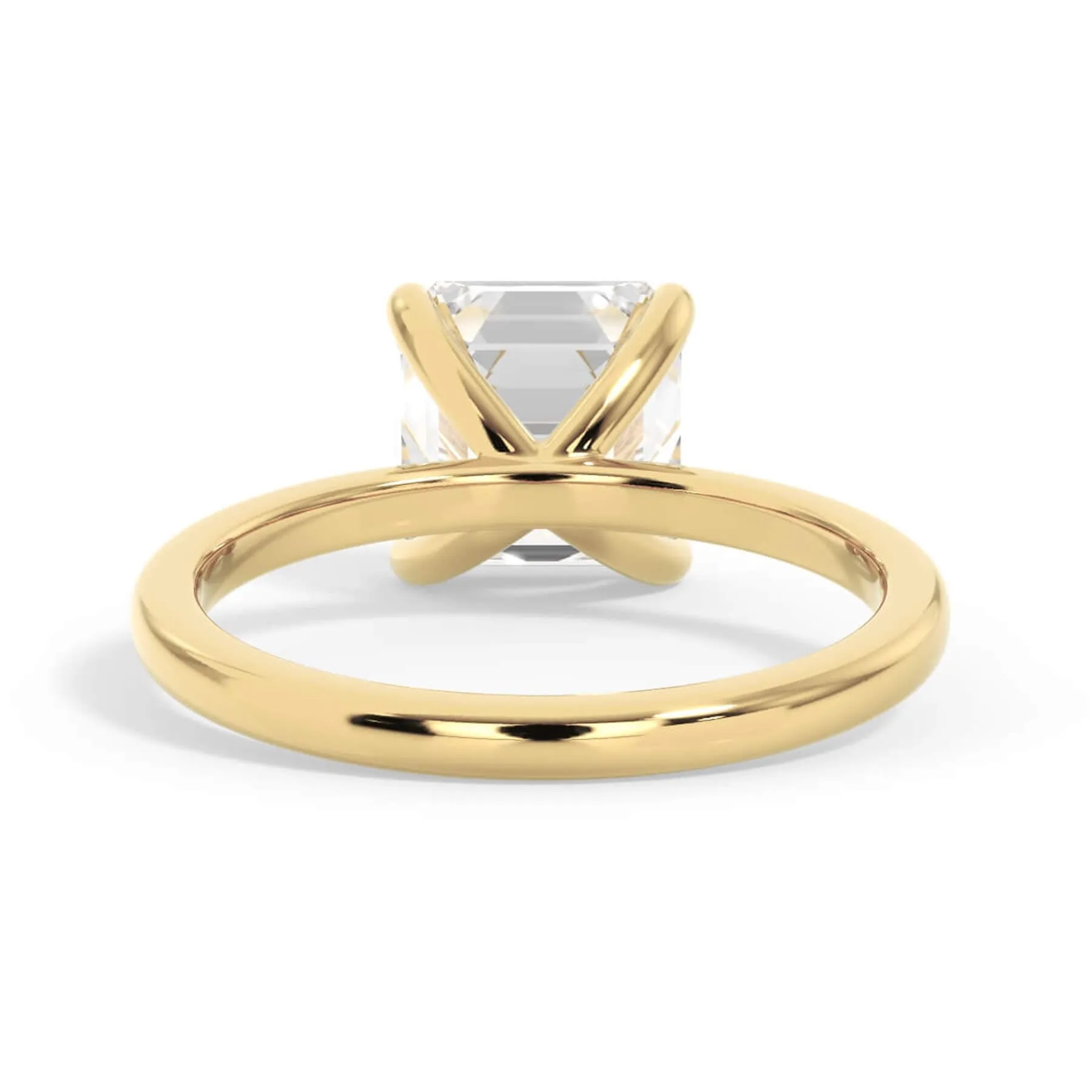 Classic Solitaire Engagement Ring Setting with 6 Prongs