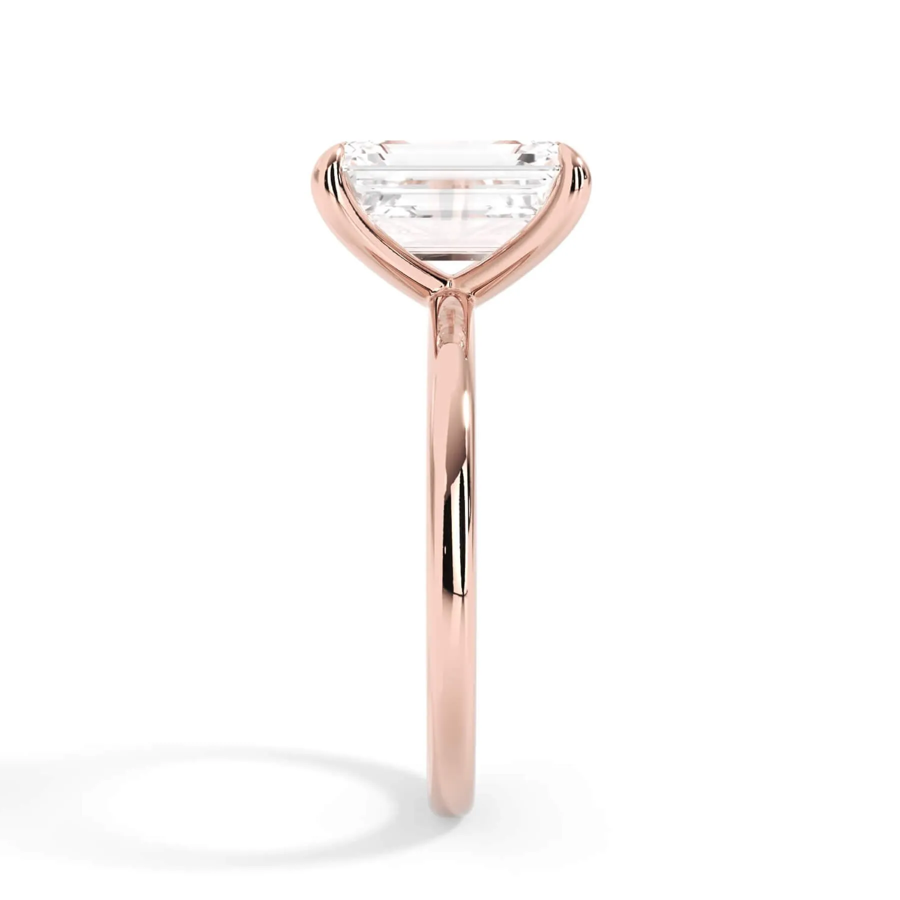 Classic Solitaire Engagement Ring Setting with 6 Prongs