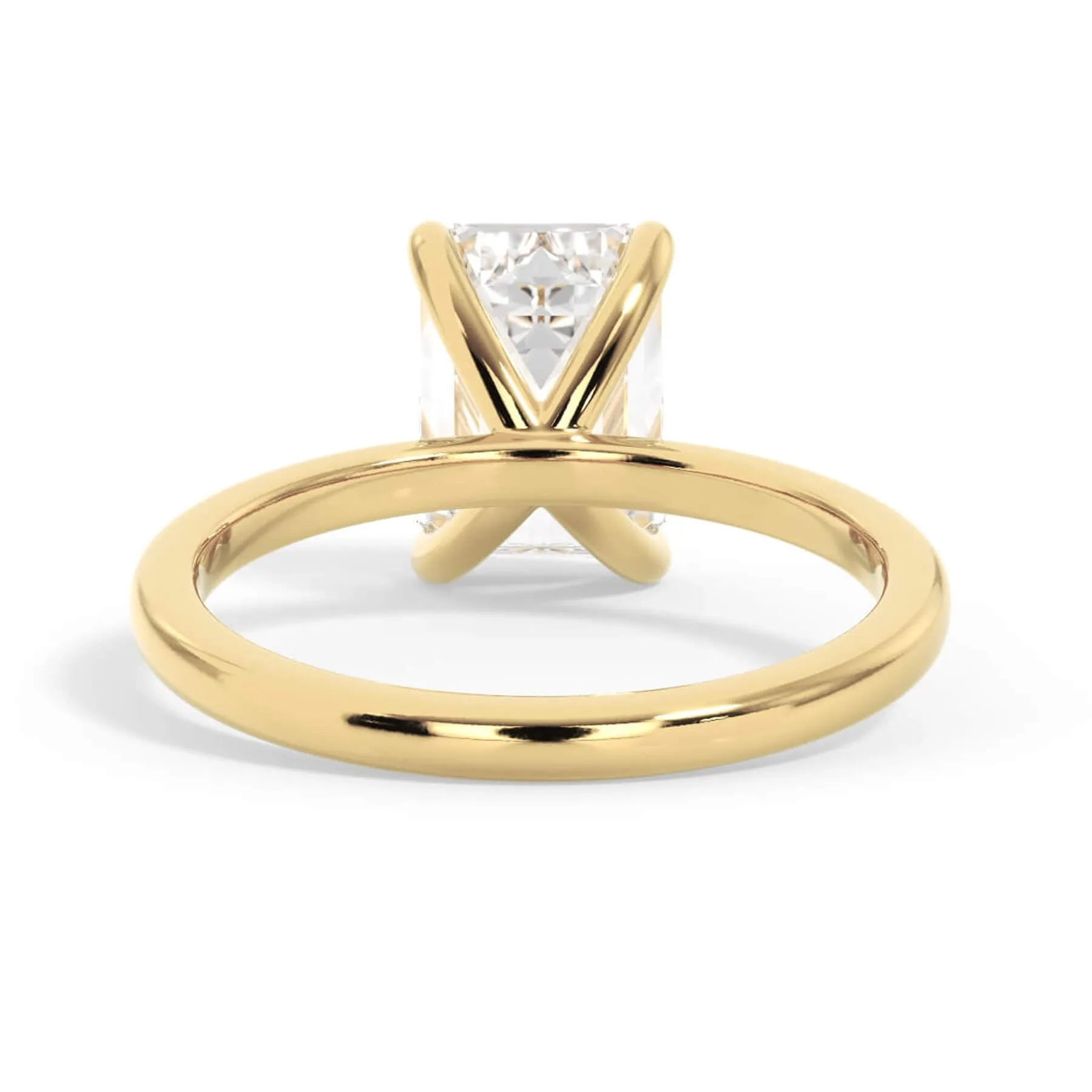 Classic Solitaire Engagement Ring Setting with 6 Prongs