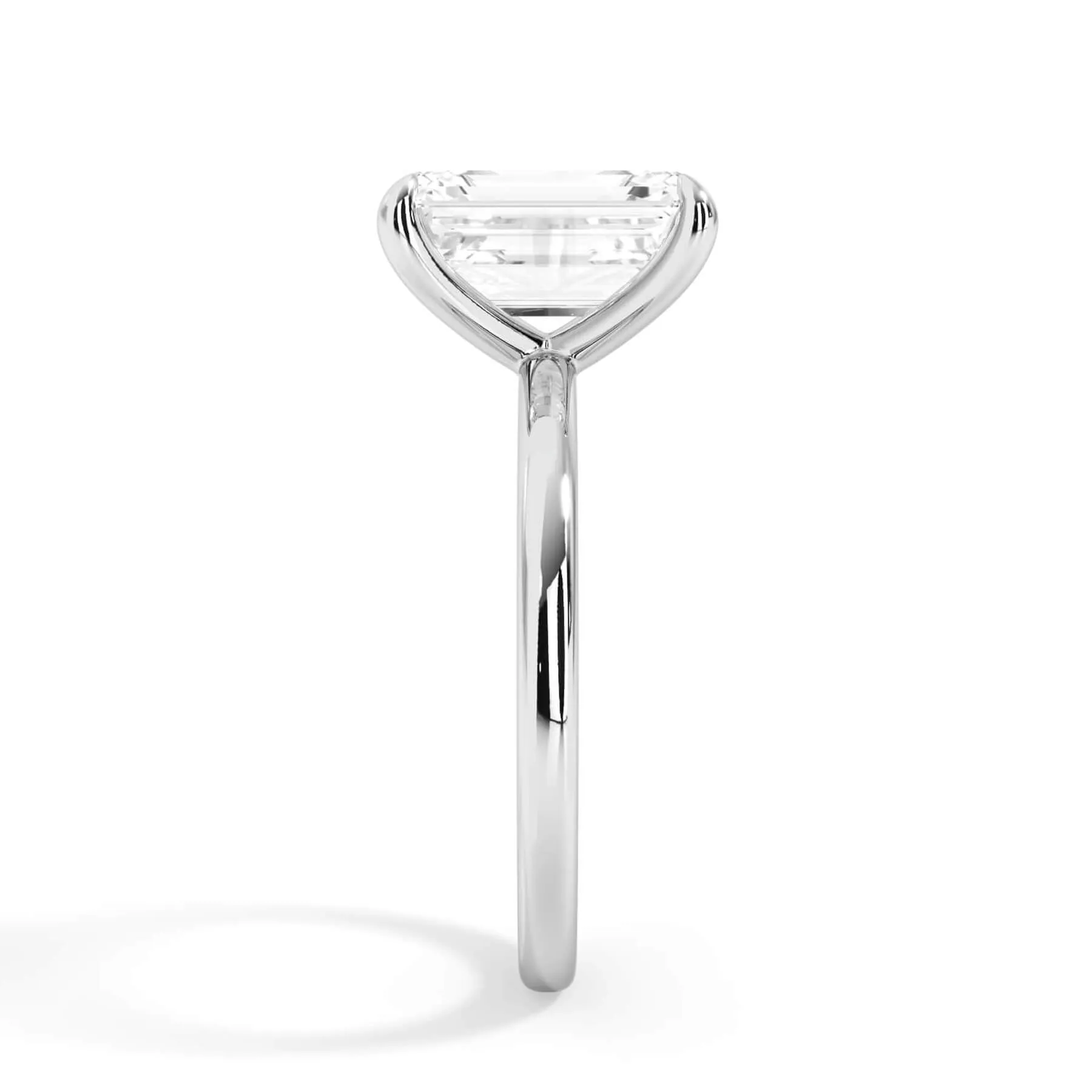 Classic Solitaire Engagement Ring Setting with 6 Prongs
