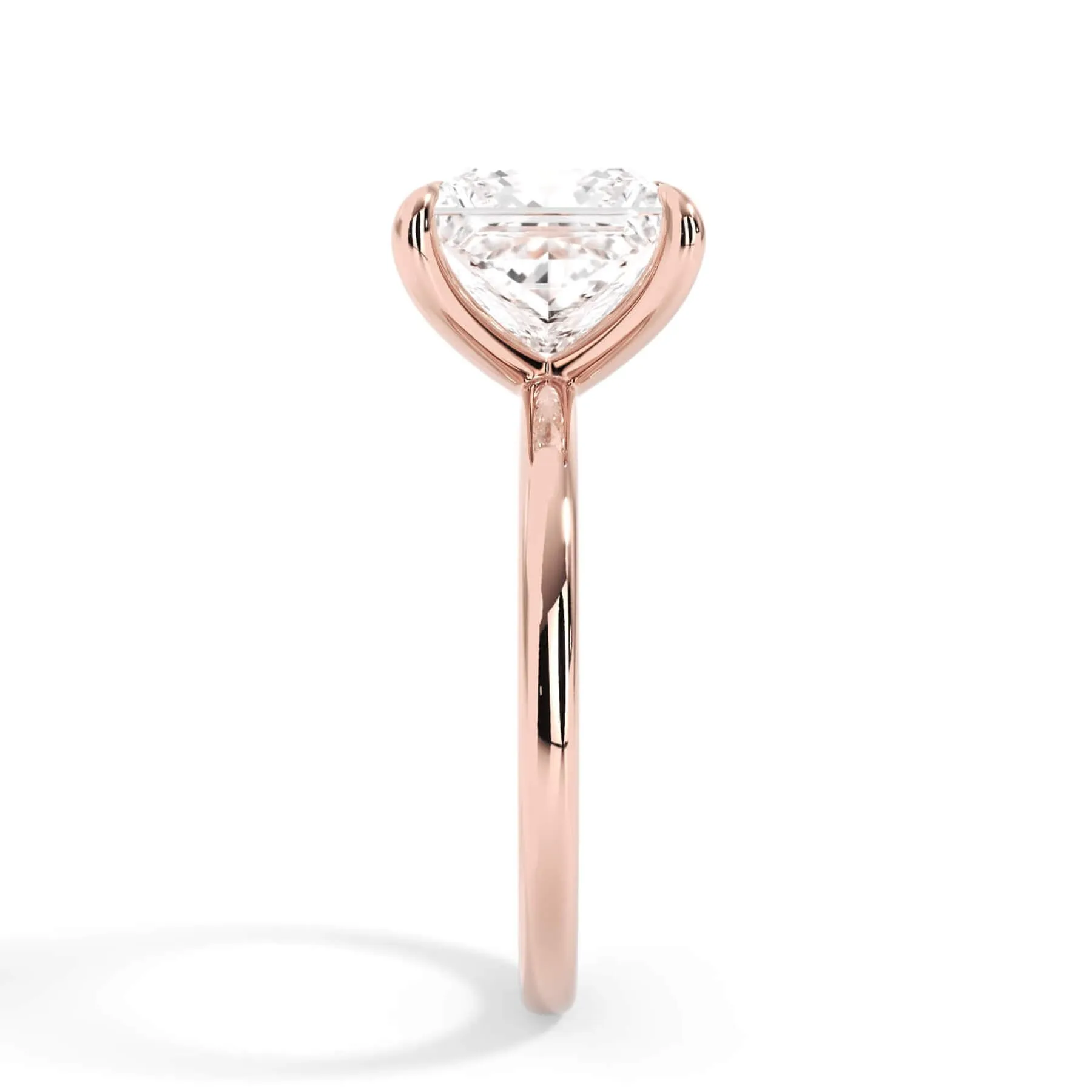 Classic Solitaire Engagement Ring Setting with 6 Prongs