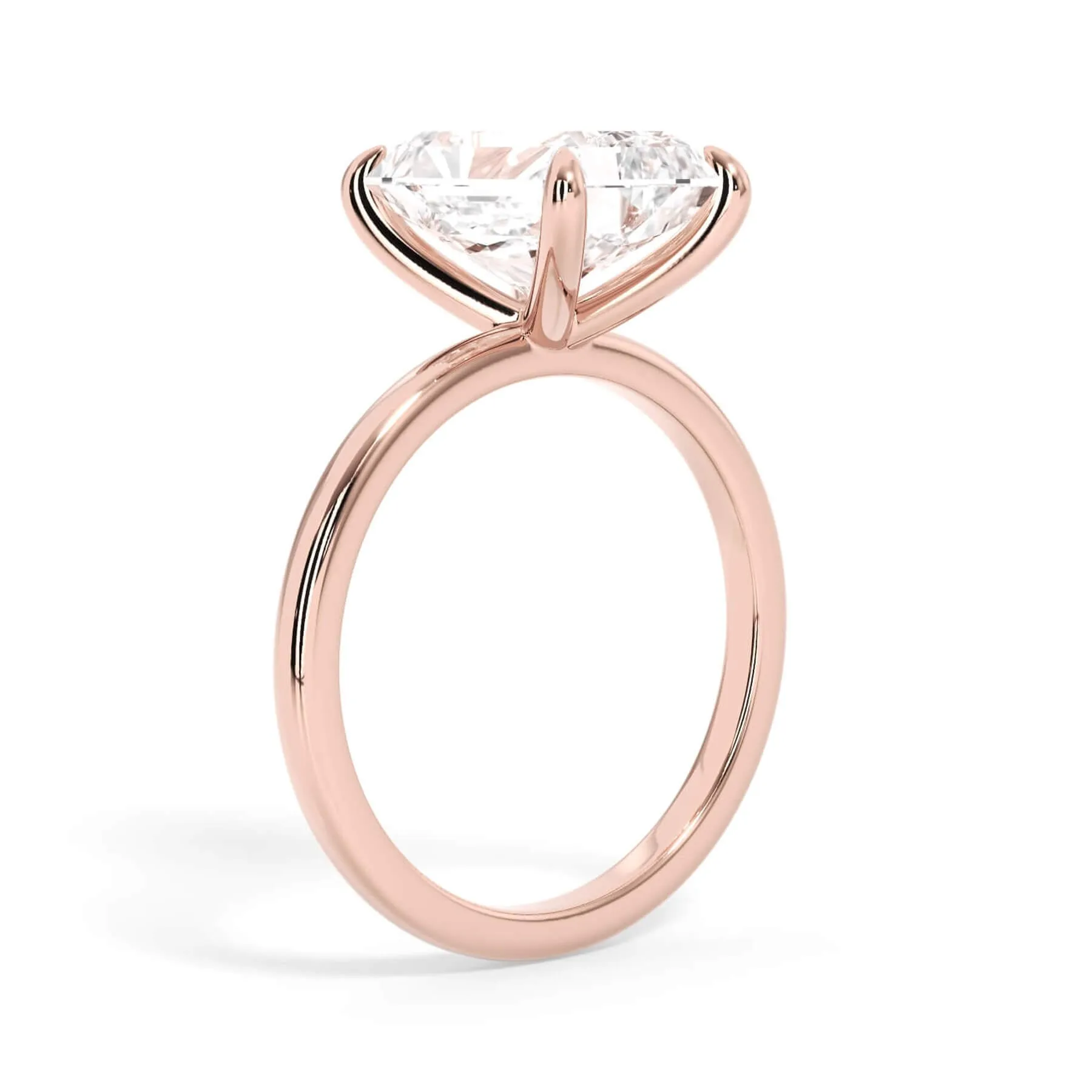 Classic Solitaire Engagement Ring Setting with 6 Prongs