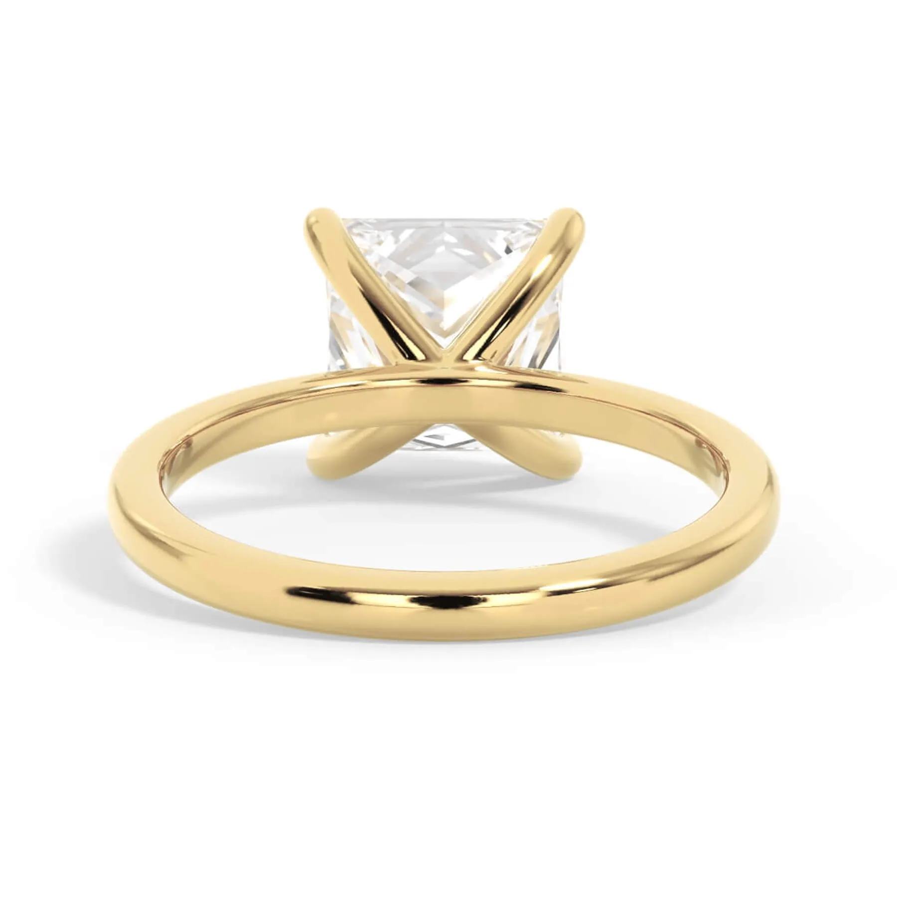 Classic Solitaire Engagement Ring Setting with 6 Prongs