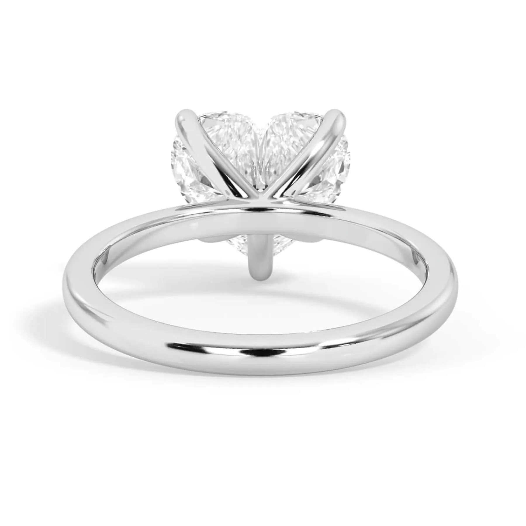 Classic Solitaire Engagement Ring Setting with 6 Prongs