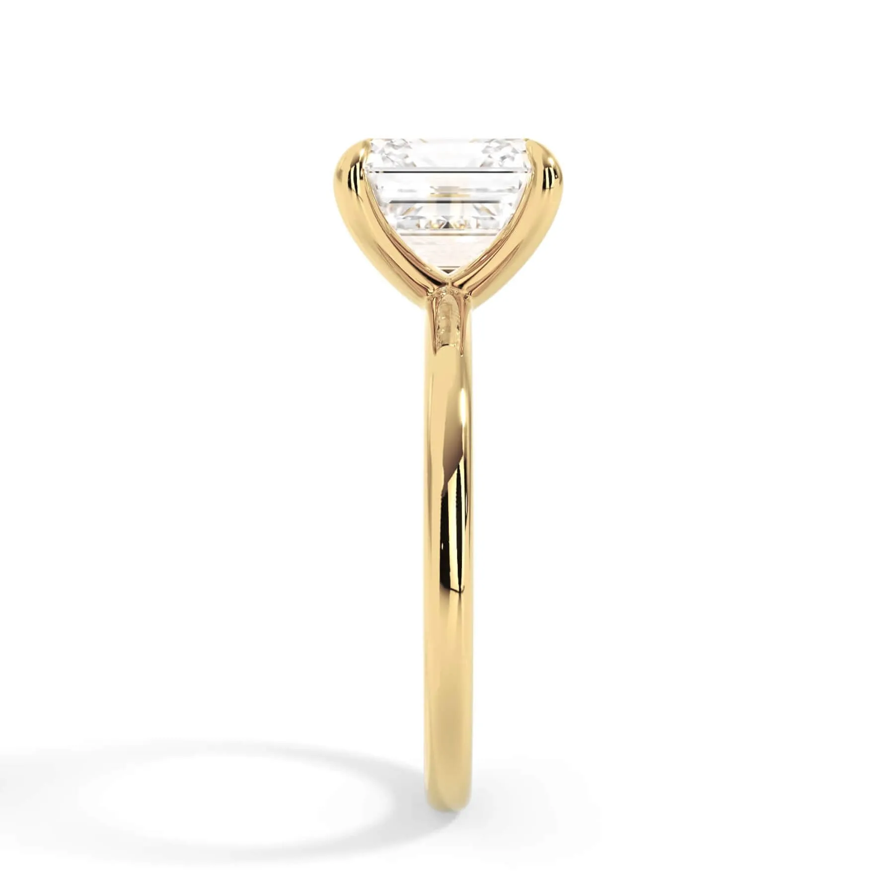Classic Solitaire Engagement Ring Setting with 6 Prongs