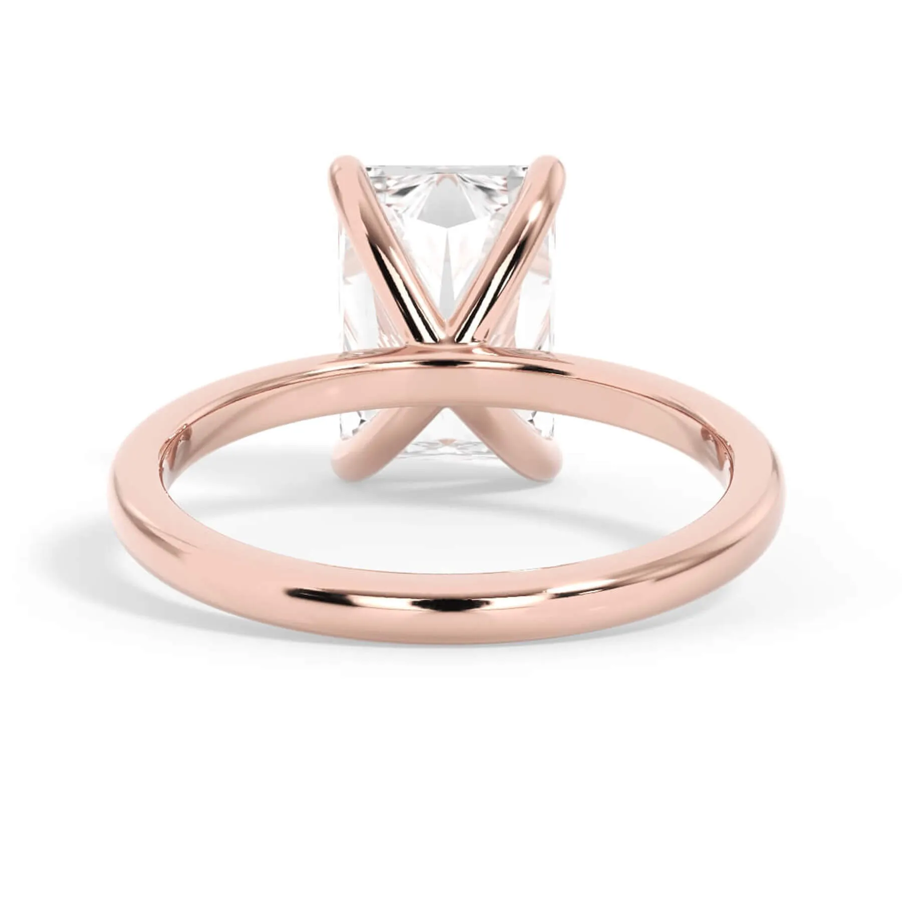 Classic Solitaire Engagement Ring Setting with 6 Prongs