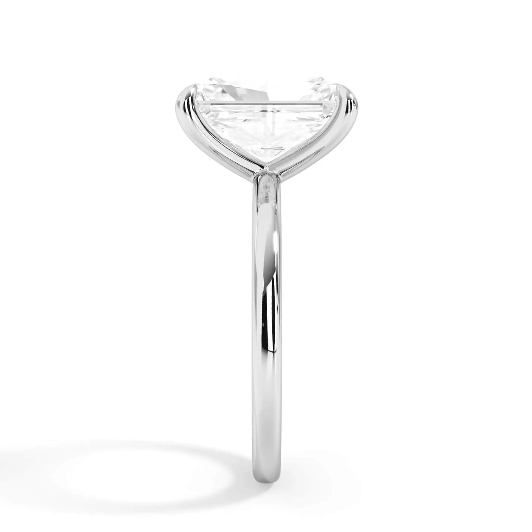 Classic Solitaire Engagement Ring Setting with 6 Prongs
