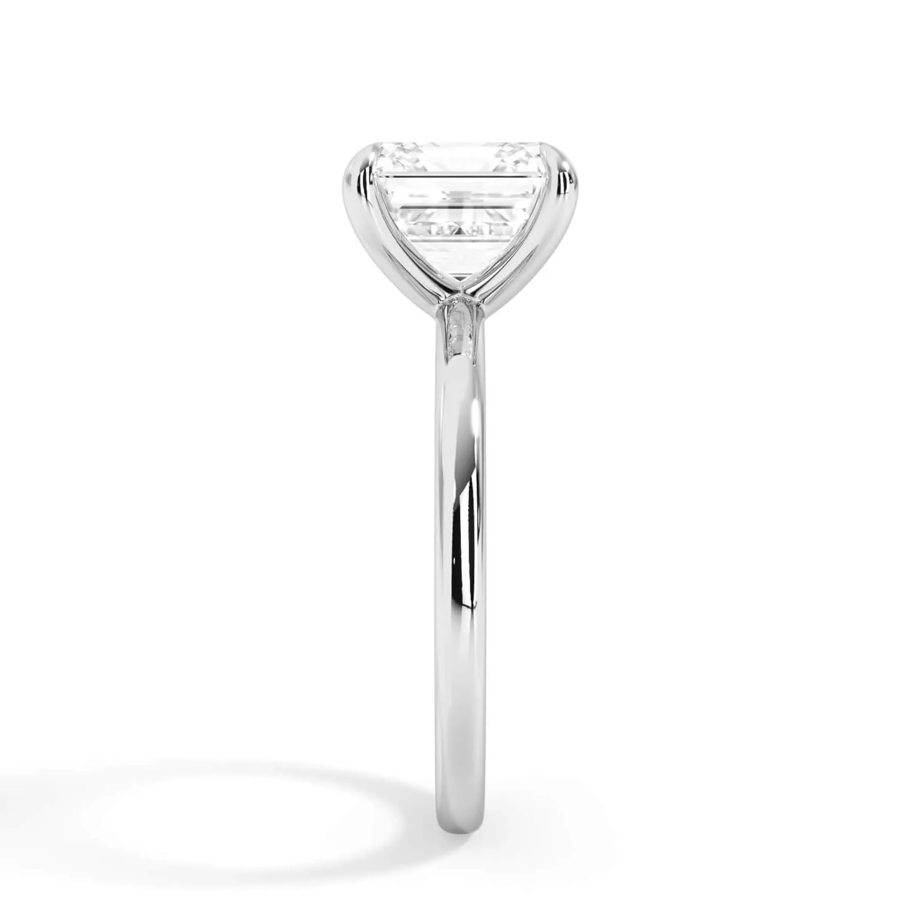 Classic Solitaire Engagement Ring Setting with 6 Prongs