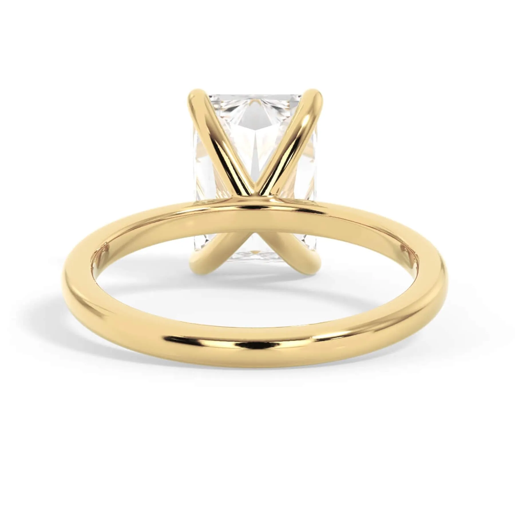 Classic Solitaire Engagement Ring Setting with 6 Prongs